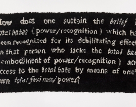 How does one sustain the belief in total babes (power/recognition) which has been recognized for its debilitating effects on that person who lacks the total babe (embodiment of power/recognition) and access to the total babe by means of one’s own total foxiness/power?